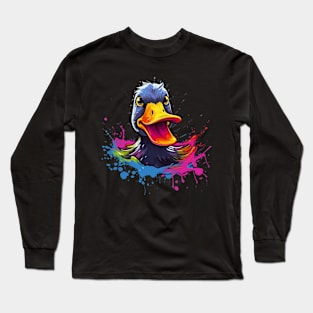 Duck Smiling Long Sleeve T-Shirt